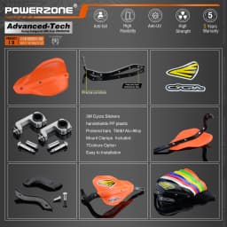 Powerzone Probend Handguards For Honda KTM ADV EXC EnduroHusqvarna TE CRF WRF DRZ KLX Motorcycle Dirt Bike ATV Handlebar