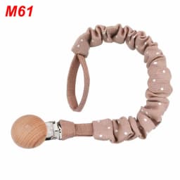 Baby Infant Cotton Pacifier Clip for Newborn Teething Soother Chew Dummy Chains CORB