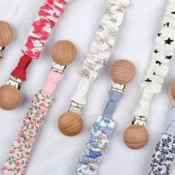 Baby Infant Cotton Pacifier Clip for Newborn Teething Soother Chew Dummy Chains CORB