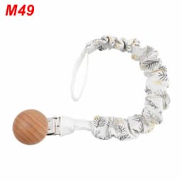 Baby Infant Cotton Pacifier Clip for Newborn Teething Soother Chew Dummy Chains CORB