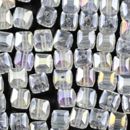 WLYeeS 2 3 4 6 8mm Square shape Austrian crystal beads Square Glass Loose Spacer Bead for Jewelry Bracelet Necklace Making DIY