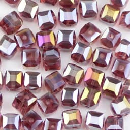 WLYeeS 2 3 4 6 8mm Square shape Austrian crystal beads Square Glass Loose Spacer Bead for Jewelry Bracelet Necklace Making DIY