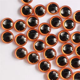 6mm Random Mixed Toys Dolls Dragon Eyes Round Glass Cabochon Flatback Photo For DIY Making Accessories by Pairs K06171