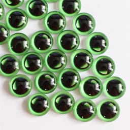 6mm Random Mixed Toys Dolls Dragon Eyes Round Glass Cabochon Flatback Photo For DIY Making Accessories by Pairs K06171