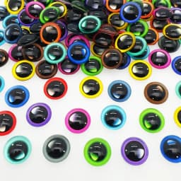 6mm Random Mixed Toys Dolls Dragon Eyes Round Glass Cabochon Flatback Photo For DIY Making Accessories by Pairs K06171