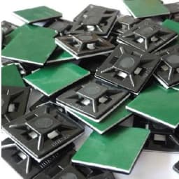 Cable Tie Mount Black White Zip Tie Car Cable Wire Removable Wall Holder Mount Clip Green Glue Self Adhesive Cable Tie Base