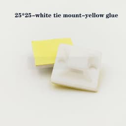 Cable Tie Mount Black White Zip Tie Car Cable Wire Removable Wall Holder Mount Clip Green Glue Self Adhesive Cable Tie Base