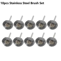 CMCP Polishing Tool 20pcs 22mm Steel Wire Wheel Brush Set For Metal Polishing 3.0mm Shank Rotary Brush for Dremel Rotary Tool