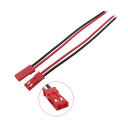 JST 2 Pin Male and Female Cable Connector JST 2P Wire Plug Jack Connectors for LED Light Strip RC BEC Battery DIY FPV Drone