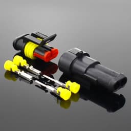 2-5 Sets Kit 2 Pin 1/2/3/4/5/6 Pins Way AMP Super Seal Waterproof Electrical Wire Connector Plug for Car Waterproof Connector