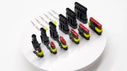 2-5 Sets Kit 2 Pin 1/2/3/4/5/6 Pins Way AMP Super Seal Waterproof Electrical Wire Connector Plug for Car Waterproof Connector