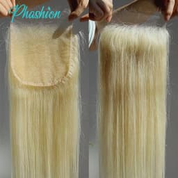 Phashion 13x6 13x4 Real Hd Lace Frontal 7x7 6x6 5x5 4x4 Blonde Swiss Closure 613 Silky Straight Brazilian 100% Remy Human Hair