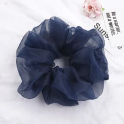 Spring summer organza hair scrunchie large fairy chiffon women Elastic Hair Band Ponytail Holder Hair Tie Girl Gum Accessories