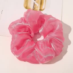 Spring summer organza hair scrunchie large fairy chiffon women Elastic Hair Band Ponytail Holder Hair Tie Girl Gum Accessories
