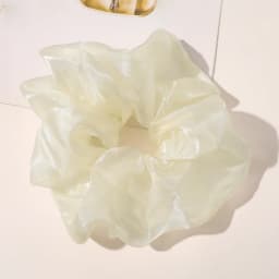 Spring summer organza hair scrunchie large fairy chiffon women Elastic Hair Band Ponytail Holder Hair Tie Girl Gum Accessories