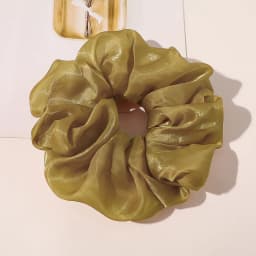 Spring summer organza hair scrunchie large fairy chiffon women Elastic Hair Band Ponytail Holder Hair Tie Girl Gum Accessories