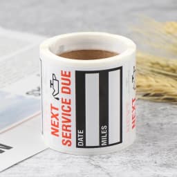 100-300pcs/roll Oil Change Maintenance Service Reminder Stickers Window Sticker Adhesive Labels Car Sticker  "NEXT SERVICE DUE"