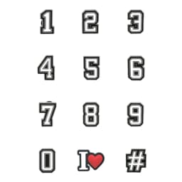 Angle Number for Crocs Accessories Lucky Charm Clogs Shoes Accessories Badge Unisex Clogs Buckle Kids Pins Decoration Jeans Gift