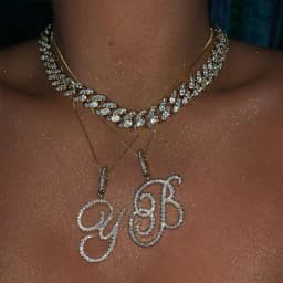 Flatfoosie New A-Z Cursive Initial Letter Name Pendant Necklace For Women Simple Rope Chain Letter Necklace Fashion Jewelry Gift