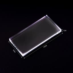 1PC Glass Nail Color Palette for Gel Polish Pallet Mixing Drawing Paint Plate Pad Manicuring Nail Art Display Showing Shelf