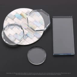 1PC Glass Nail Color Palette for Gel Polish Pallet Mixing Drawing Paint Plate Pad Manicuring Nail Art Display Showing Shelf