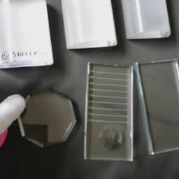 1PC Glass Nail Color Palette for Gel Polish Pallet Mixing Drawing Paint Plate Pad Manicuring Nail Art Display Showing Shelf