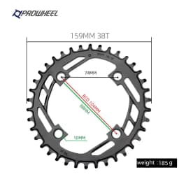 PROWHEEL Mountain Bicycle Narrow Wide Chainring 32T 34T 36T 38T 40T Chain Wheel 104BCD MTB Bike Sprocket Tooth Plate Crank Parts