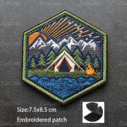 NEW Design Mountaineering EXPLORE Adventure 3D Embroidery Patch Off-Road Travel Car DIY Morale Magic Armband With Backpack Patch