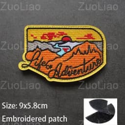 NEW Design Mountaineering EXPLORE Adventure 3D Embroidery Patch Off-Road Travel Car DIY Morale Magic Armband With Backpack Patch