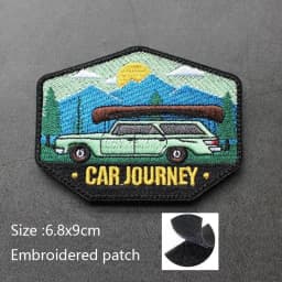 NEW Design Mountaineering EXPLORE Adventure 3D Embroidery Patch Off-Road Travel Car DIY Morale Magic Armband With Backpack Patch