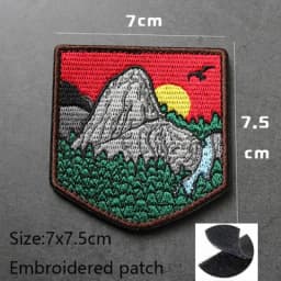 NEW Design Mountaineering EXPLORE Adventure 3D Embroidery Patch Off-Road Travel Car DIY Morale Magic Armband With Backpack Patch