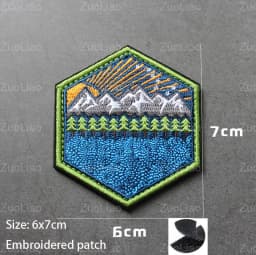 NEW Design Mountaineering EXPLORE Adventure 3D Embroidery Patch Off-Road Travel Car DIY Morale Magic Armband With Backpack Patch