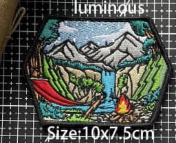 NEW Design Mountaineering EXPLORE Adventure 3D Embroidery Patch Off-Road Travel Car DIY Morale Magic Armband With Backpack Patch