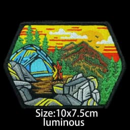 NEW Design Mountaineering EXPLORE Adventure 3D Embroidery Patch Off-Road Travel Car DIY Morale Magic Armband With Backpack Patch
