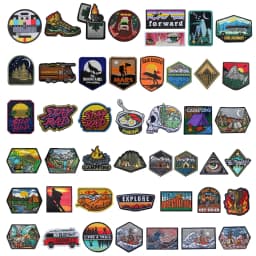 NEW Design Mountaineering EXPLORE Adventure 3D Embroidery Patch Off-Road Travel Car DIY Morale Magic Armband With Backpack Patch