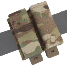 FAST 9MM Pistol Single/Double Magazine Pouch Tactical MOLLE Mag Pouch with Quick Release Kydex Insert for GL M9 P226 HK USP