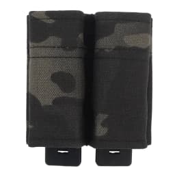FAST 9MM Pistol Single/Double Magazine Pouch Tactical MOLLE Mag Pouch with Quick Release Kydex Insert for GL M9 P226 HK USP