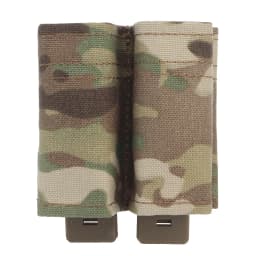FAST 9MM Pistol Single/Double Magazine Pouch Tactical MOLLE Mag Pouch with Quick Release Kydex Insert for GL M9 P226 HK USP