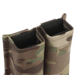 FAST 9MM Pistol Single/Double Magazine Pouch Tactical MOLLE Mag Pouch with Quick Release Kydex Insert for GL M9 P226 HK USP