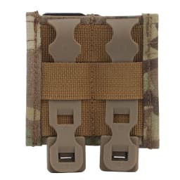 FAST 9MM Pistol Single/Double Magazine Pouch Tactical MOLLE Mag Pouch with Quick Release Kydex Insert for GL M9 P226 HK USP