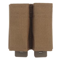 FAST 9MM Pistol Single/Double Magazine Pouch Tactical MOLLE Mag Pouch with Quick Release Kydex Insert for GL M9 P226 HK USP