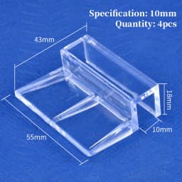 5/6/8/10/12mm Aquarium Acrylic Clips Glass Cover Support Holders Transparent Fish Tank Cover Plate Bracket Aquarium Accessories