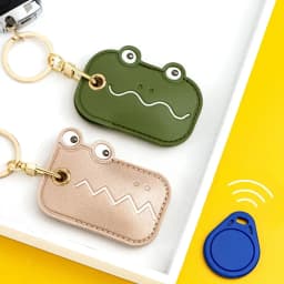 Leather Strawberry Lemon Keychain Case Holder Fashion Women Car Key Ring Charm Bag Car Pendant Gift Anti-lost Pet Dog Cat Collar