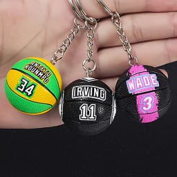 Curry Basketball Keychain Car Key Ring All Star Fan Key Chain Ball Shape Bag Pendant Jewelry Lover Trinket Best Gift Accessories