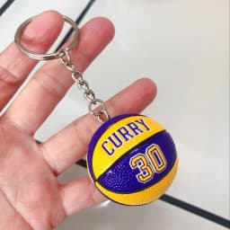 Curry Basketball Keychain Car Key Ring All Star Fan Key Chain Ball Shape Bag Pendant Jewelry Lover Trinket Best Gift Accessories