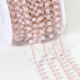 1meter Stone Stainless Steel Chain Black White Silver Color Crystal Beaded Chains for Necklace Bracelet Jewelry Making DIY