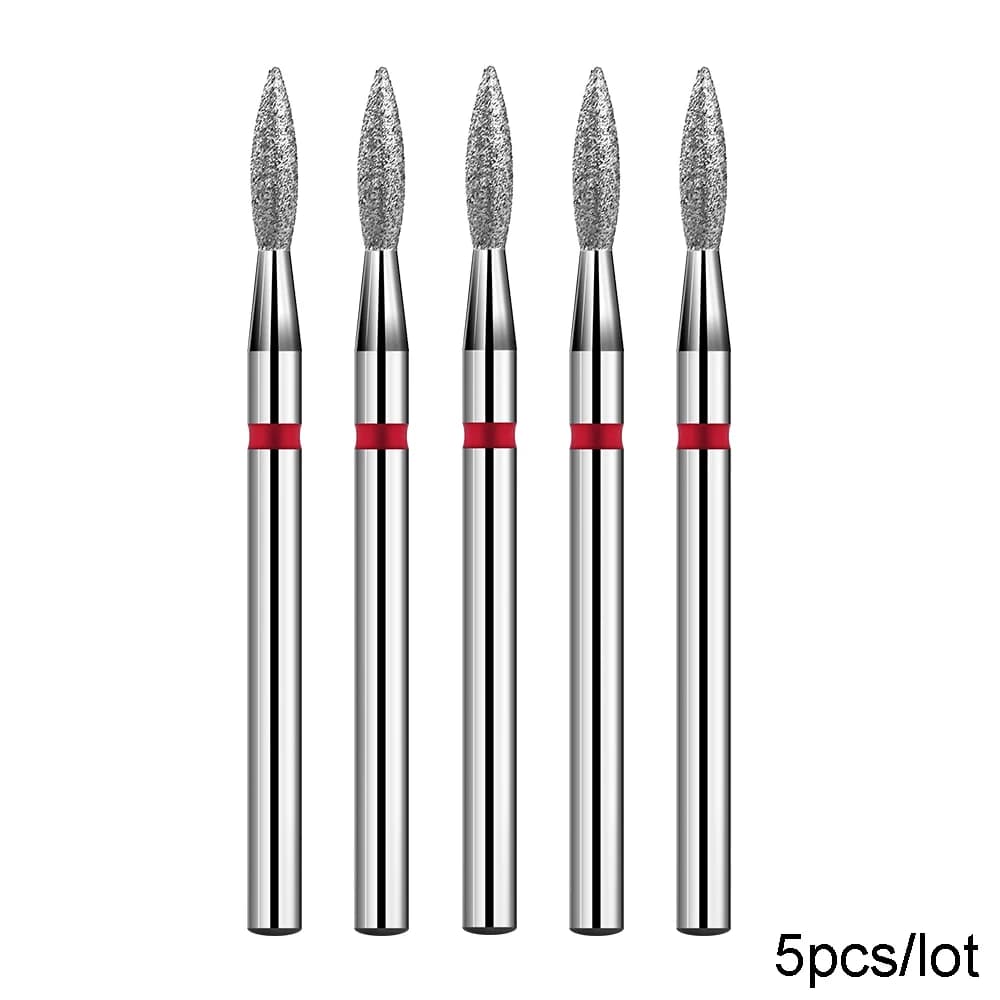 BNG 5PCS Cutters for Manicure Diamond Nail Drill Bit Set of Milling Diamond Bit Milling Cutter Nail Bits for Nail Drill Machine