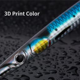 JIGGINGPRO 40g 60g 80g 100g 150g 3D Print Needle Jig Speed Jigs Saltwater Jigging Lure