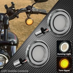 Motorcycle Turn Signal Conversions LED Panel Light 1156 1157 Bullet Style For Harley Sportster Touring Breakout Fat Boy Softail