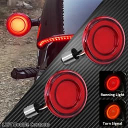 Motorcycle Turn Signal Conversions LED Panel Light 1156 1157 Bullet Style For Harley Sportster Touring Breakout Fat Boy Softail